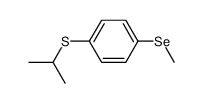 p-(isopropylthio)phenyl methyl selenide结构式