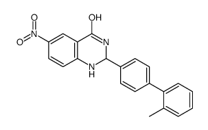 2-[4-(2-methylphenyl)phenyl]-6-nitro-2,3-dihydro-1H-quinazolin-4-one结构式