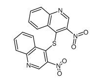 bis-(3-nitro-[4]quinolyl)-sulfide Structure