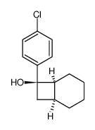 (1S,6S,7R)-7-(4-chlorophenyl)bicyclo[4.2.0]octan-7-ol结构式
