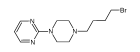 2-(4-(4-溴丁基)哌嗪-1-基)嘧啶结构式