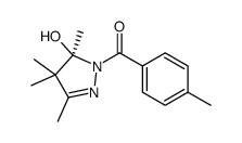(5-Hydroxy-3,4,4,5-tetramethyl-4,5-dihydro-pyrazol-1-yl)-p-tolyl-methanone Structure