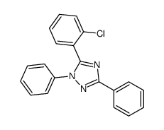 5-(2-chlorophenyl)-1,3-diphenyl-1,2,4-triazole结构式