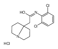 N-(2,6-dichlorophenyl)-2-(1,2,3,5,6,7-hexahydropyrrolizin-8-yl)acetamide,hydrochloride结构式