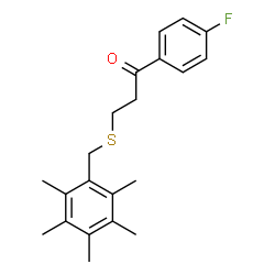 1-(4-FLUOROPHENYL)-3-[(2,3,4,5,6-PENTAMETHYLBENZYL)SULFANYL]-1-PROPANONE picture