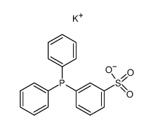 m-substituted monosulfonated triphenylphosphine potassium salt Structure