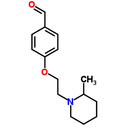 4-[2-(2-METHYL-PIPERIDIN-1-YL)-ETHOXY]-BENZALDEHYDE structure