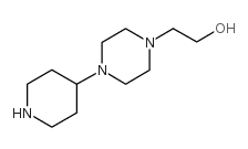 2-(4-piperidin-4-ylpiperazin-1-yl)ethanol structure