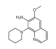6-methoxy-8-piperidin-1-ylquinolin-7-amine结构式