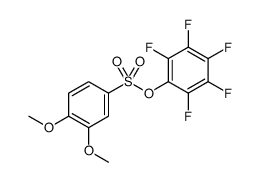 PENTAFLUOROPHENYL 3,4-DIMETHOXY-BENZENESULFONATE结构式
