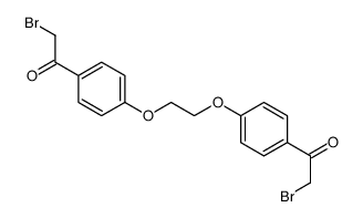 2-bromo-1-[4-[2-[4-(2-bromoacetyl)phenoxy]ethoxy]phenyl]ethanone Structure