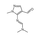 N'-(4-formyl-2-methylpyrazol-3-yl)-N,N-dimethylmethanimidamide Structure