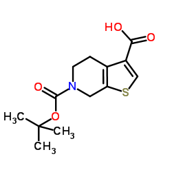 4,7-二氢-5H-噻吩并[2,3-c]吡啶-3,6-二羧酸 6-叔丁酯结构式