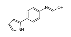 N-[4-(3H-imidazol-4-yl)phenyl]formamide structure