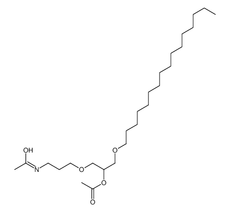 [1-(3-acetamidopropoxy)-3-hexadecoxypropan-2-yl] acetate Structure