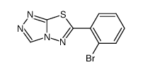 1,2,4-TRIAZOLO[3,4-B][1,3,4]THIADIAZOLE, 6-(2-BROMOPHENYL)-结构式