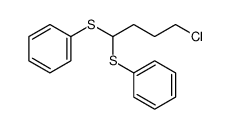 (4-chloro-1-phenylsulfanylbutyl)sulfanylbenzene结构式