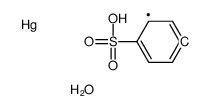 (4-sulfophenyl)mercury,hydrate Structure