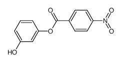 4-nitrobenzoic acid 3-hydroxyphenyl ester Structure