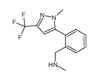 N-Methyl-2-[1-methyl-3-(trifluoromethyl)-1H-pyrazol-5-yl]benzylamine structure