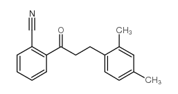 2'-CYANO-3-(2,4-DIMETHYLPHENYL)PROPIOPHENONE结构式