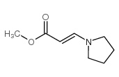 2-Propenoic acid,3-(1-pyrrolidinyl)-, methyl ester Structure