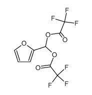 furan-2-ylmethylene bis(2,2,2-trifluoroacetate)结构式