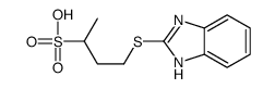 4-(1H-benzimidazol-2-ylsulfanyl)butane-2-sulfonic acid Structure