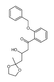 1-(2-benzyloxybenzoyl)-3-(2-methyl-1,3-dioxolan-2-yl)propan-2-ol结构式