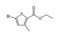 2-Thiophenecarboxylic acid, 5-bromo-3-methyl-, ethyl ester结构式