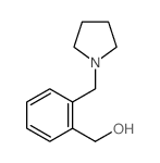 [2-(pyrrolidin-1-ylmethyl)phenyl]methanol structure