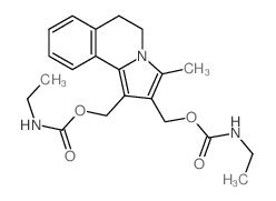 Carbamic acid, ethyl-,(5,6-dihydro-3-methylpyrrolo[2,1-a]isoquinoline-1,2-diyl)bis(methylene) ester(9CI) Structure