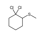 1,1-dichloro-2-methylsulfanylcyclohexane Structure