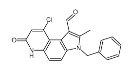 3-Benzyl-9-chloro-2-methyl-7-oxo-6,7-dihydro-3H-pyrrolo[3,2-f]quinoline-1-carbaldehyde结构式