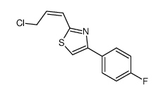 2-(3-chloroprop-1-enyl)-4-(4-fluorophenyl)-1,3-thiazole结构式