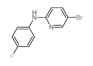 5-bromo-N-(4-fluorophenyl)pyridin-2-amine结构式