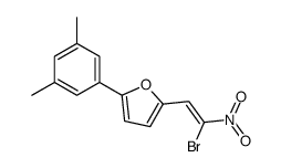 2-(2-bromo-2-nitroethenyl)-5-(3,5-dimethylphenyl)furan Structure