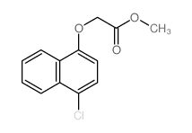 Aceticacid, 2-[(4-chloro-1-naphthalenyl)oxy]-, methyl ester Structure