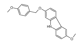 6-methoxy-2-[(4-methoxyphenyl)methoxy]-9H-carbazole Structure