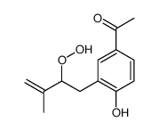 1-[3-(2-hydroperoxy-3-methylbut-3-enyl)-4-hydroxyphenyl]ethanone结构式