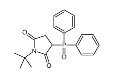 1-tert-butyl-3-diphenylphosphorylpyrrolidine-2,5-dione结构式