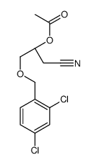 [(2R)-1-cyano-3-[(2,4-dichlorophenyl)methoxy]propan-2-yl] acetate Structure