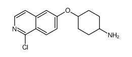 4-(1-chloroisoquinolin-6-yl)oxycyclohexan-1-amine结构式