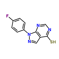 1-(4-Fluorophenyl)-1,5-dihydro-4H-pyrazolo[3,4-d]pyrimidine-4-thione Structure