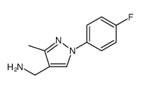 1H-Pyrazole-4-methanamine, 1-(4-fluorophenyl)-3-methyl Structure