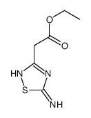 ethyl 2-(5-amino-1,2,4-thiadiazol-3-yl)acetate Structure