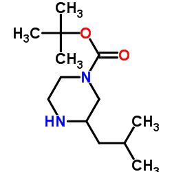 (R)-1-Boc-3-Isobutylpiperazine Structure