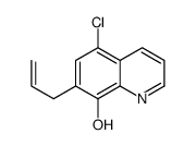 7-ALLYL-5-CHLOROQUINOLIN-8-OL structure