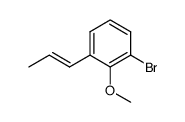 (E)-3-Bromo-2-methoxy-1-prop-1-enylbenzene结构式