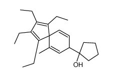 1-(1,2,3,4-tetraethyl-10-methylspiro[4.5]deca-1,3,6,9-tetraen-8-yl)cyclopentan-1-ol Structure